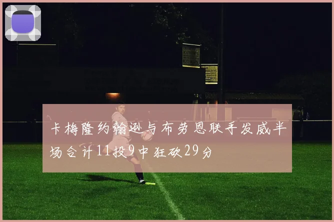 卡梅隆约翰逊与布劳恩联手发威半场合计11投9中狂砍29分